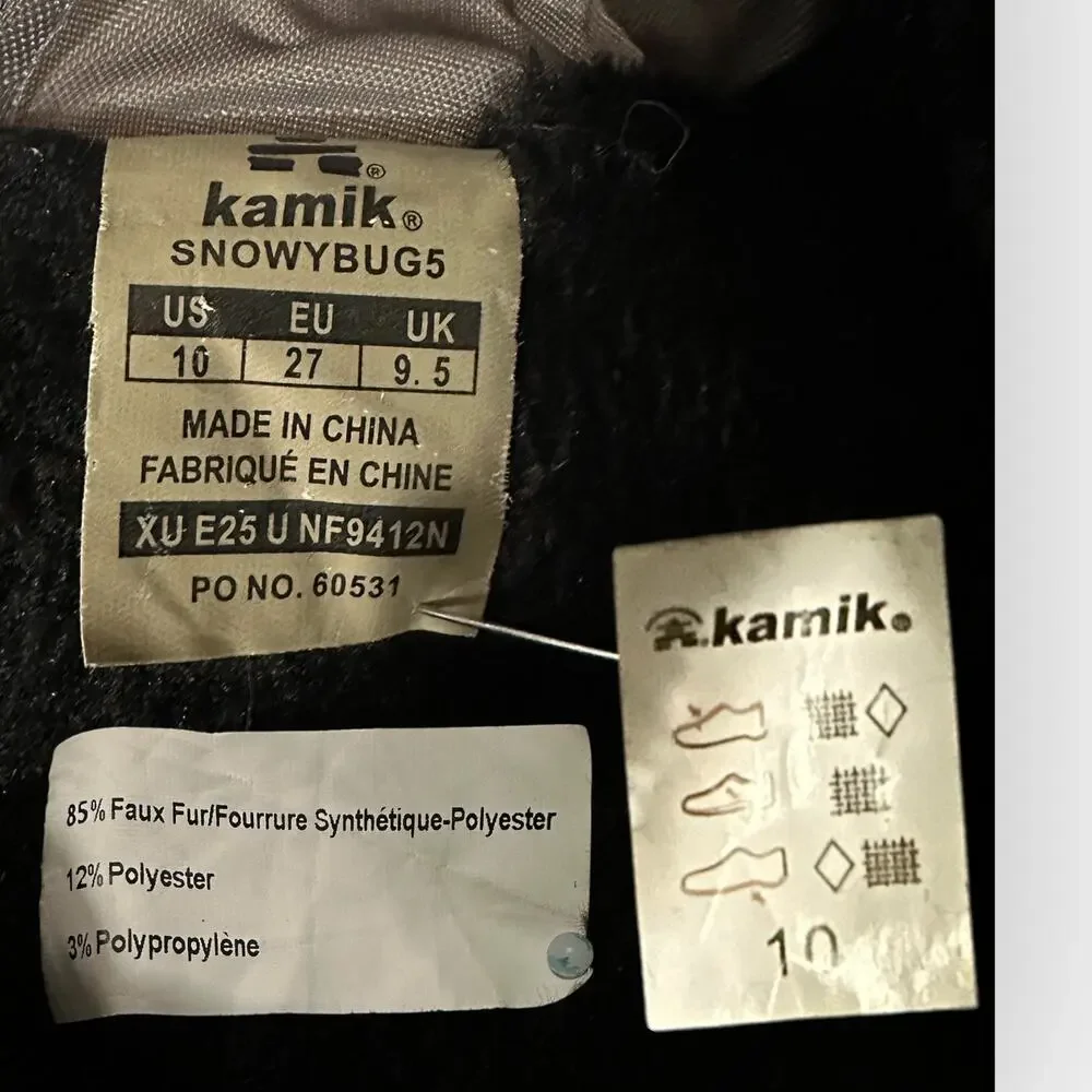 Kamik Kids Winter Boots in Gray and Pink
